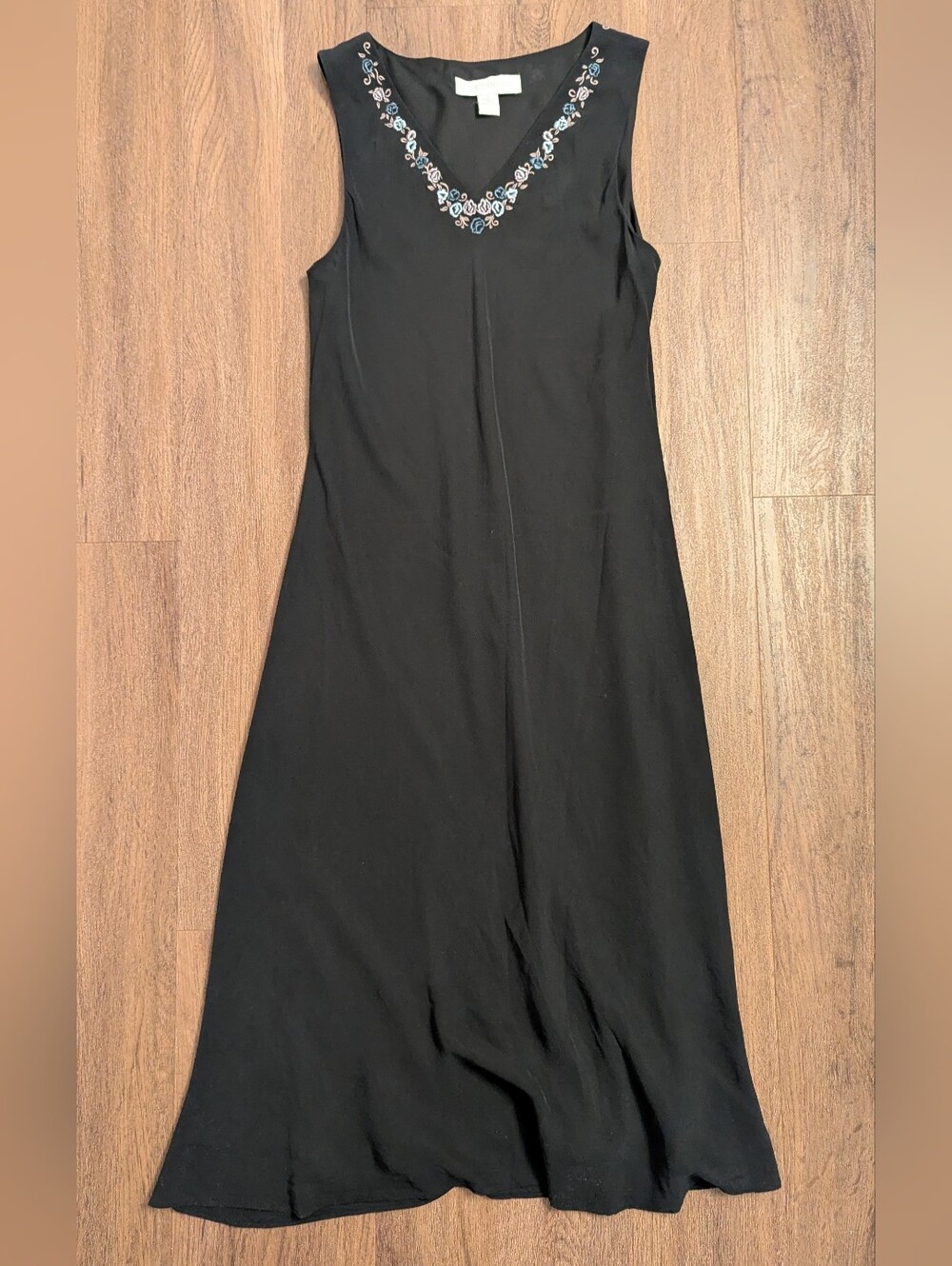 Petite Sophisticate Midi Black Dress